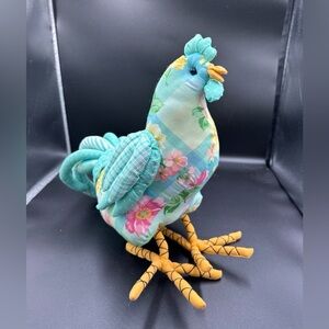 Joelson Industries Tri Fabric Country Style Rooster 12" Stuffed Figurine